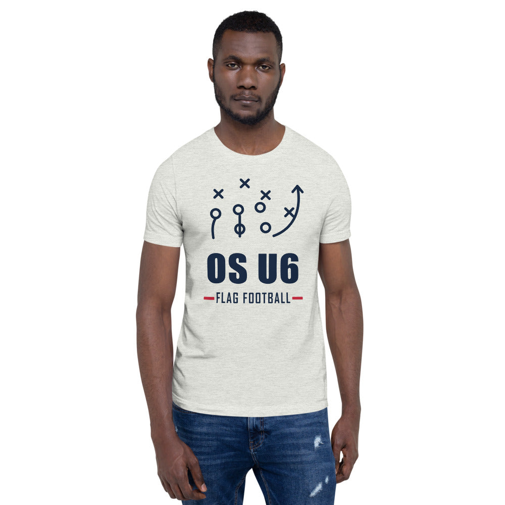 OS U6 Play Call Dad Tee — corrected Printful supplier mens_model_front_3 view