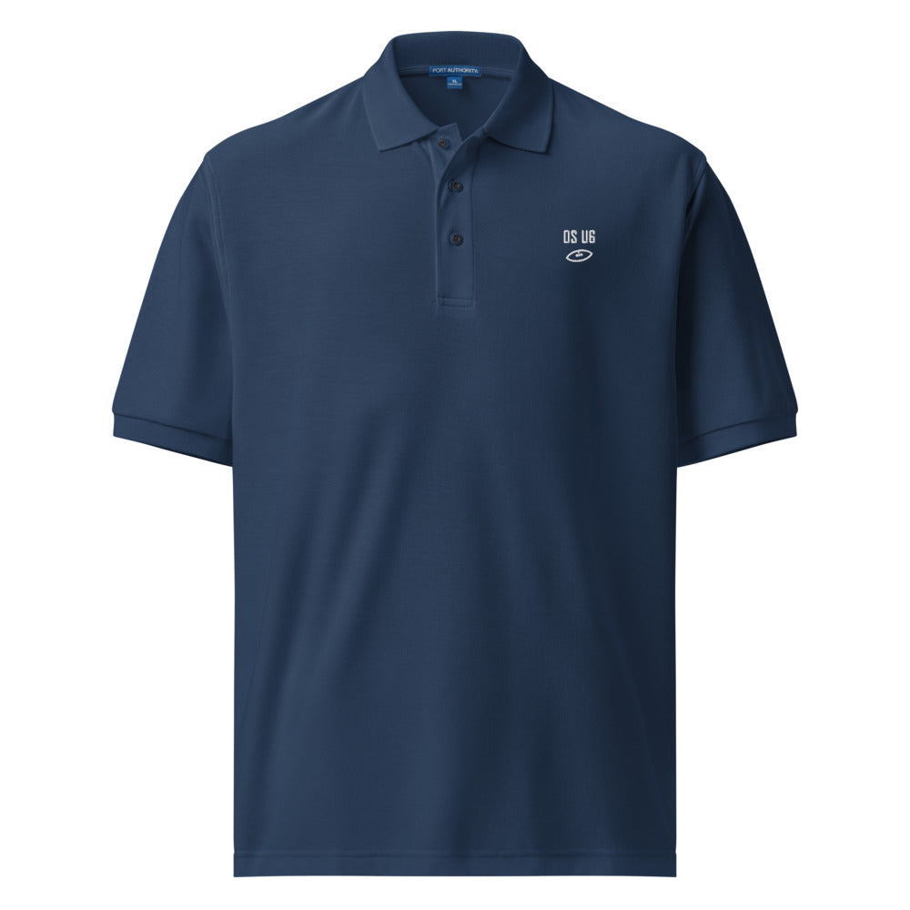 OS U6 Performance Polo — garment only front 1 — Printful Navy Men's Polo