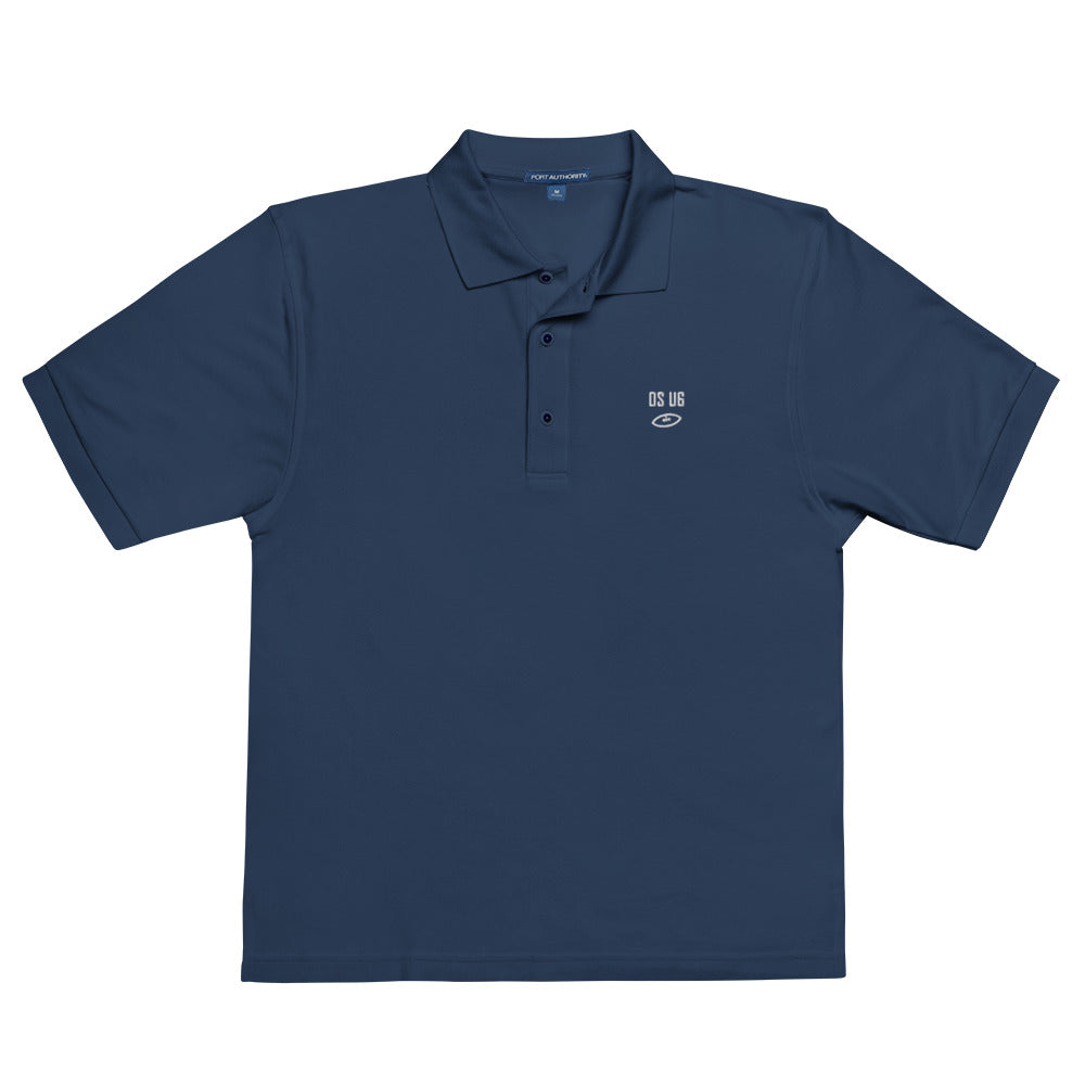 OS U6 Performance Polo — garment only front 2 — Printful Navy Men's Polo