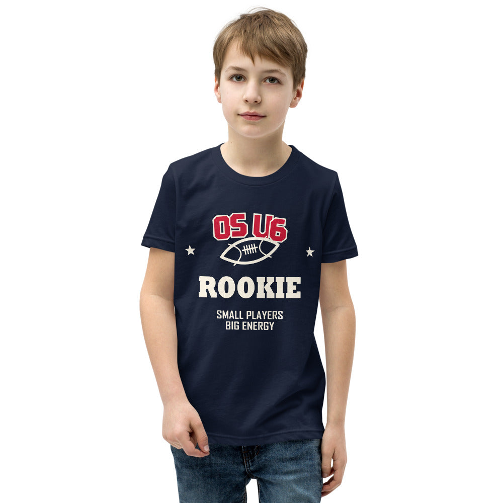 K01 corrected Ocean Springs design — child model front 1 — exact Printful garment and color
