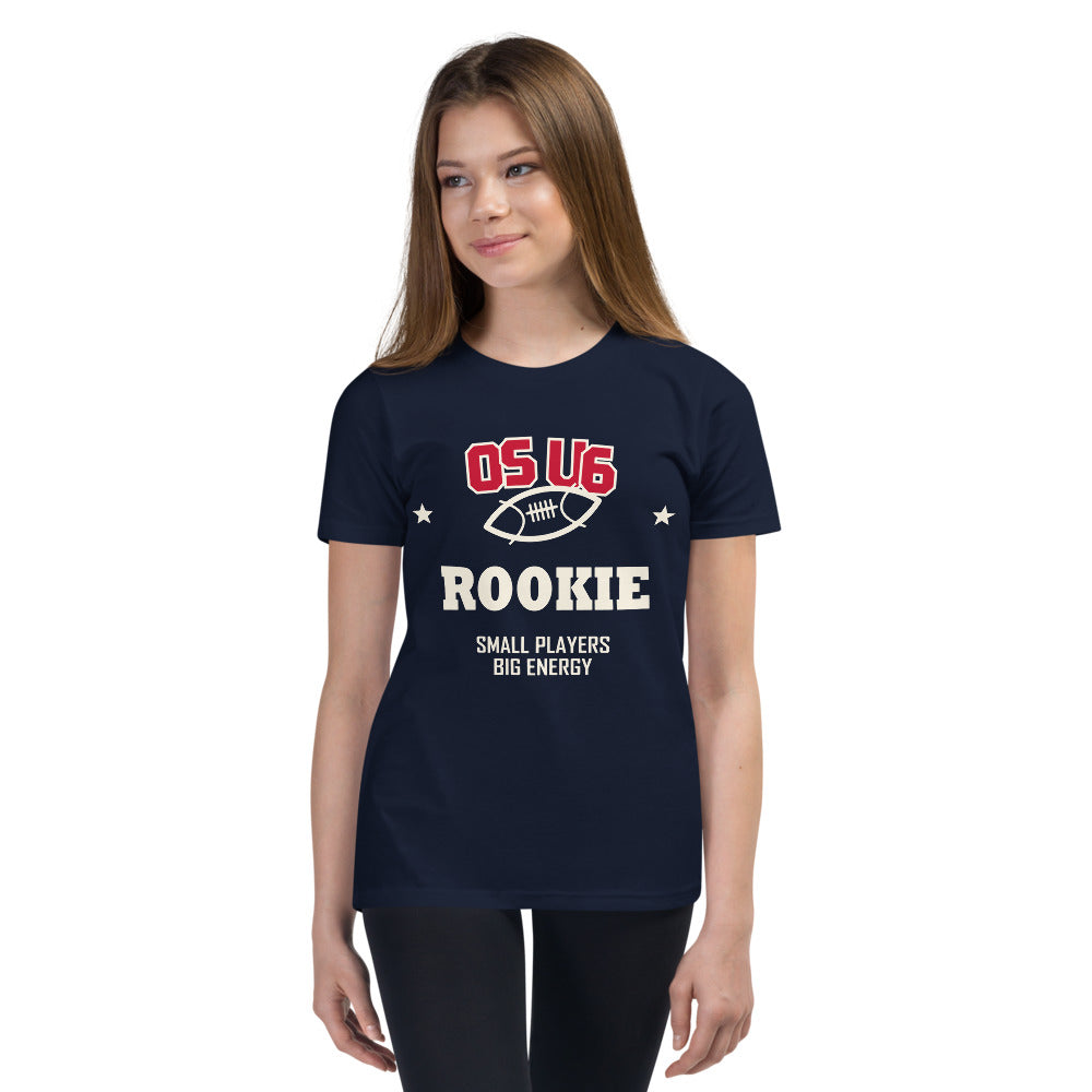 K01 corrected Ocean Springs design — child model front 2 — exact Printful garment and color