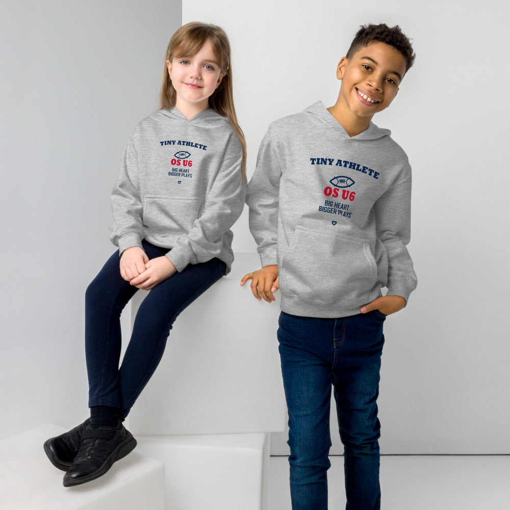 K05 corrected Ocean Springs design — child model front 4 — exact Printful garment and color