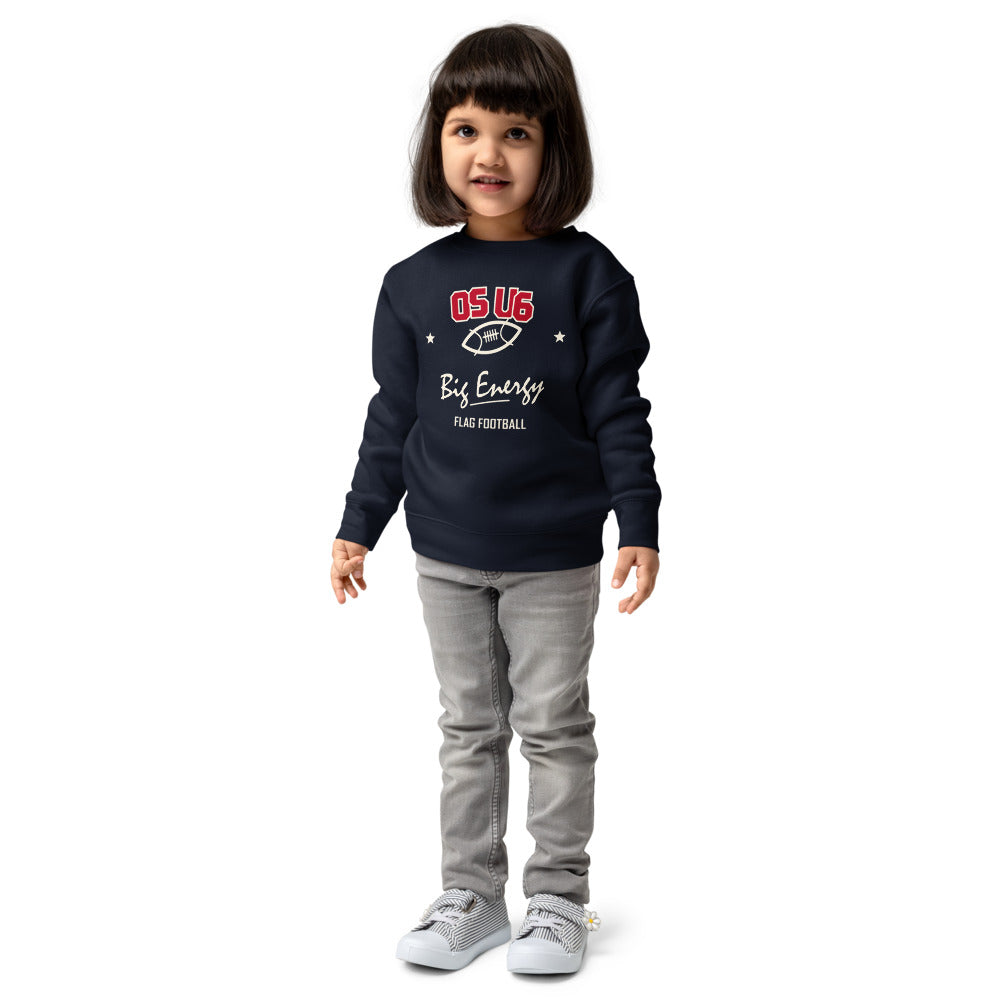 K06 corrected Ocean Springs design — child model front 2 — exact Printful garment and color