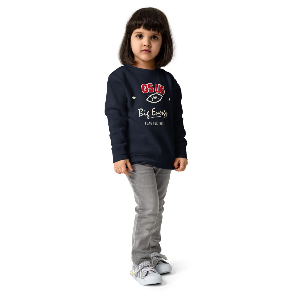 K06 corrected Ocean Springs design — child model front 3 — exact Printful garment and color