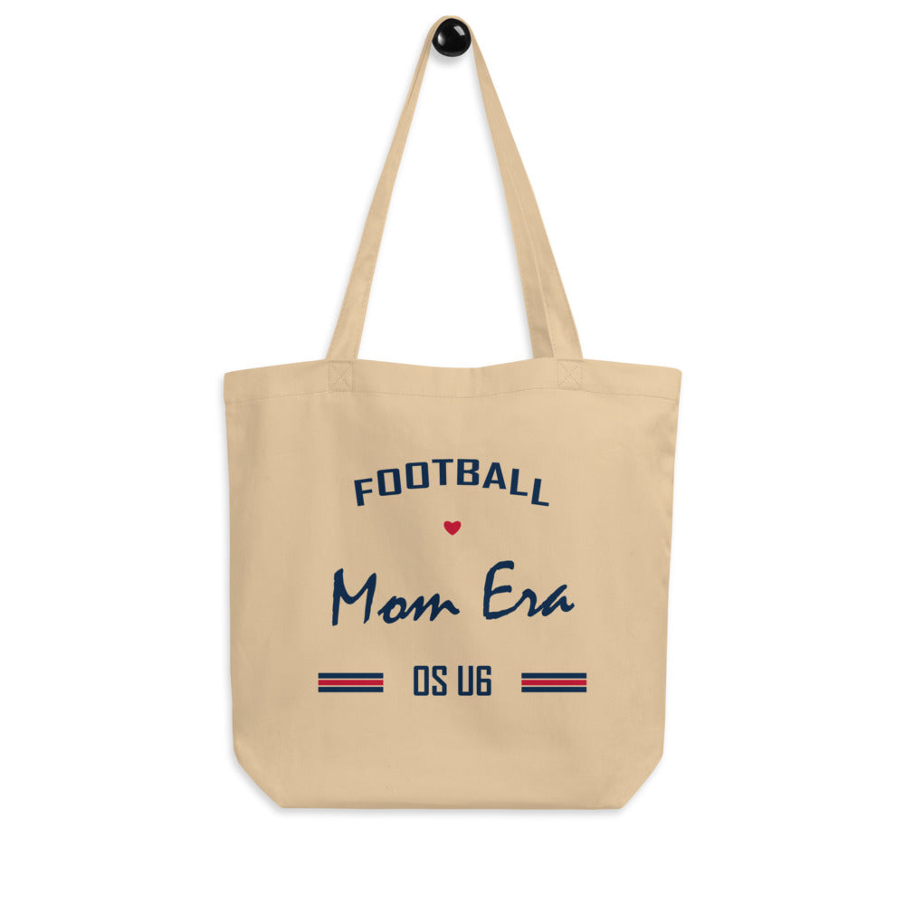 OS U6 Football Mom Era Tote — Printful garment view — corrected artwork