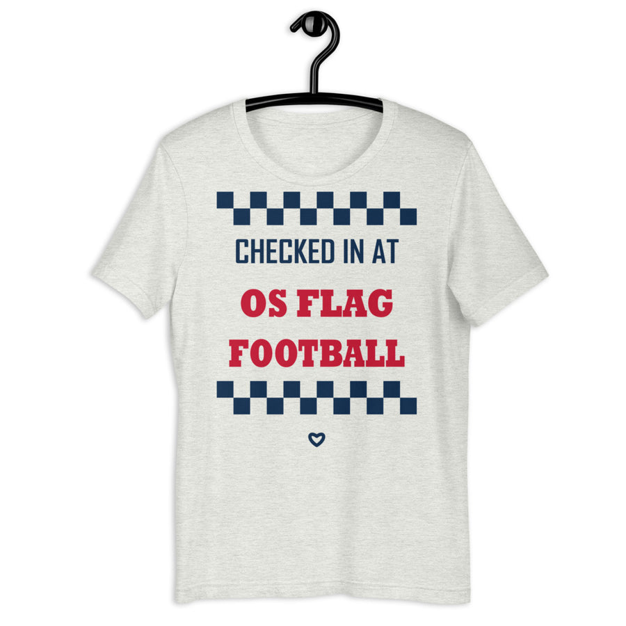 Checked In at OS Flag Football Tee
