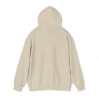 Sand Gildan 18500 hoodie alternate back view.