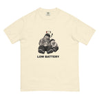 Low Battery — Pig & Wiglet Heavyweight Tee, front view