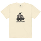 Low Battery — Pig & Wiglet Heavyweight Tee, front view