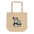 Signal Boost — Pig & Wiglet Organic Cotton Tote in Oyster, front view