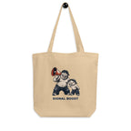 Signal Boost — Pig & Wiglet Organic Cotton Tote in Oyster, on a hanger