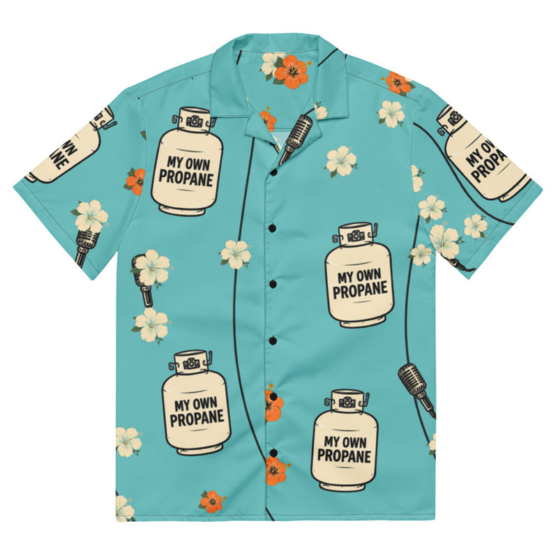 Propane Paradise Beach Button-Up