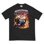 MAGAtard Full Throttle Tee in Black — Printful digital front mockup showing final approved large front artwork.