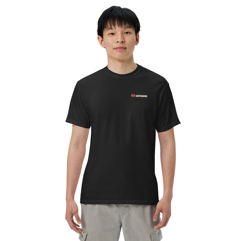 SLOPCANNON Wordmark Heavyweight Tee, front view