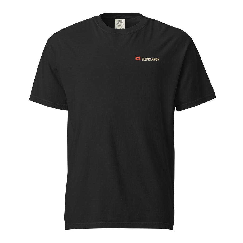 SLOPCANNON Wordmark Heavyweight Tee, front view