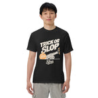 Trick or Slop Tee in Black, worn by a model