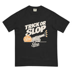 Trick or Slop Tee in Black, front view