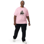 Low Battery — Pig & Wiglet Heavyweight Tee in Blossom, front view