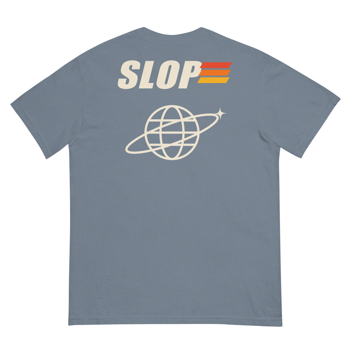 Robotics Club Tee in Blue Jean, back view