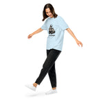 Low Battery — Pig & Wiglet Heavyweight Tee in Chambray, front view