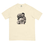 Pig & Wiglet Heavyweight Tee — Ivory — garment-only flat front, no-text artwork