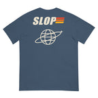 Robotics Club Tee in Midnight, back: SLOP orbit-globe graphic