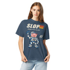 Woman wearing the Robotics Club Tee in Midnight