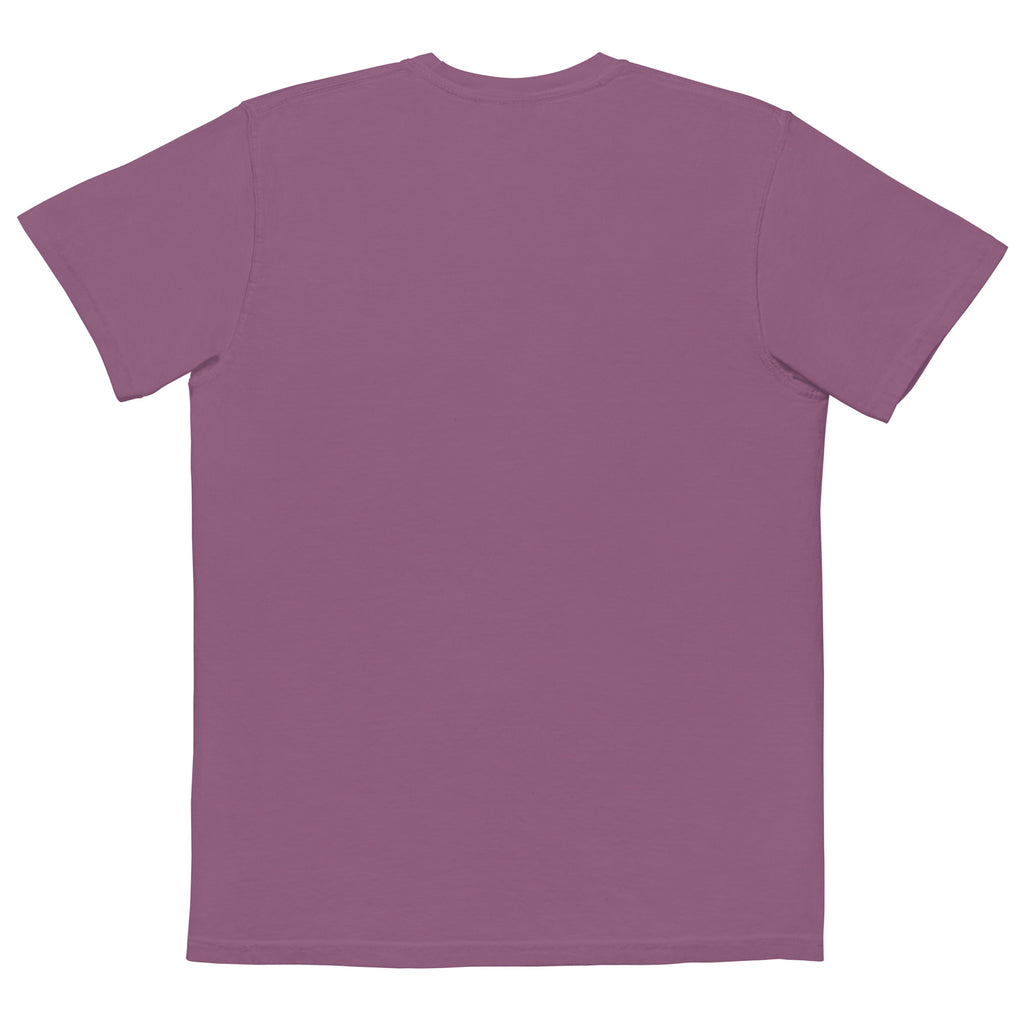 SLOPCANNON Pocket Tee in Berry, back view