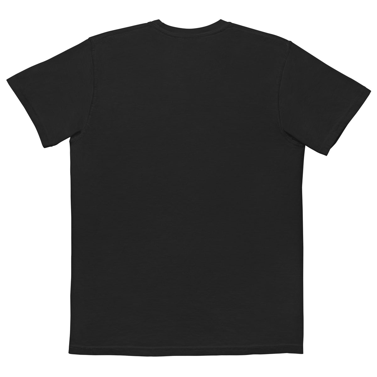 SLOPCANNON Pocket Tee in Black, back view