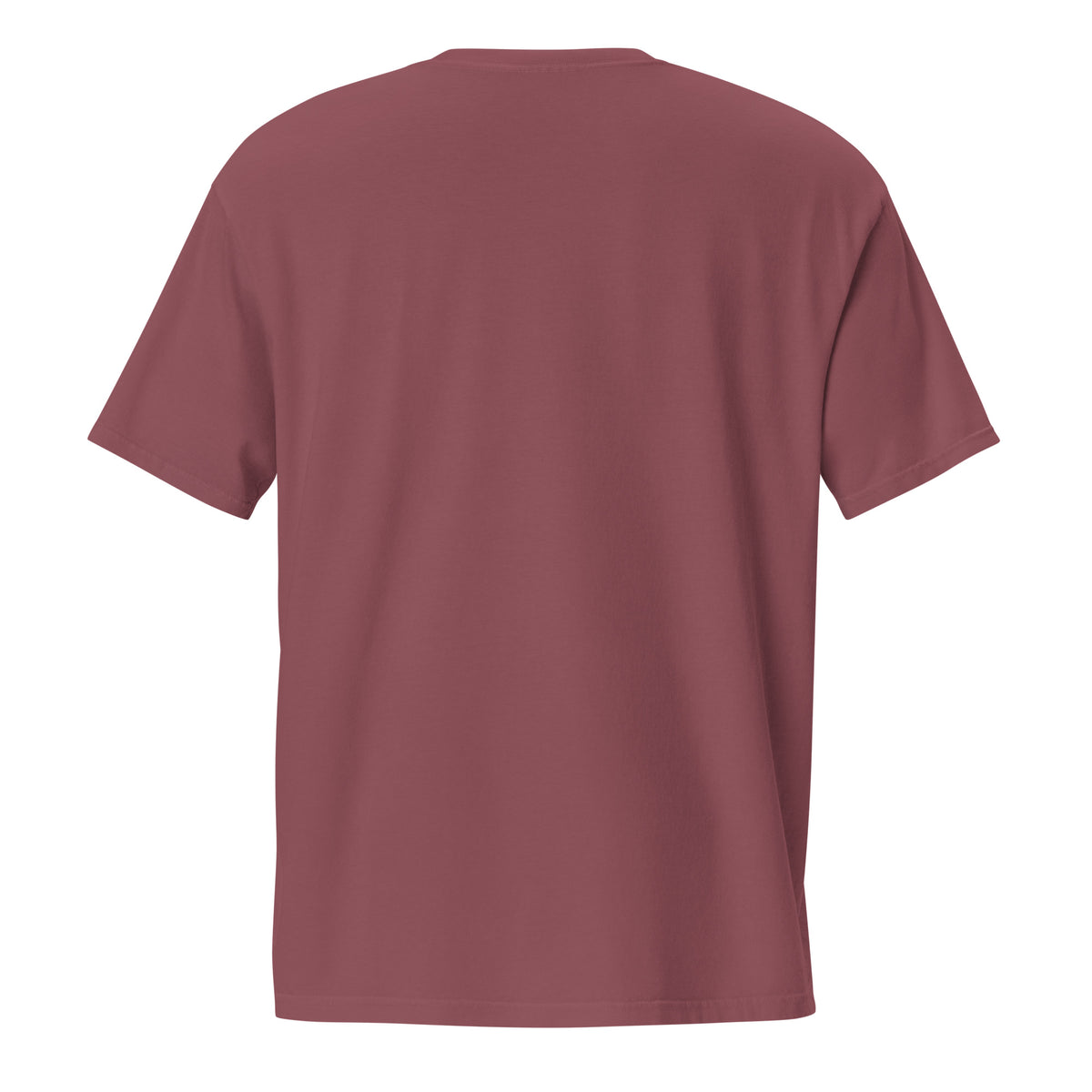 SLOPCANNON Pocket Tee in Brick, back view