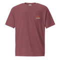 SLOPCANNON Pocket Tee in Brick, front view