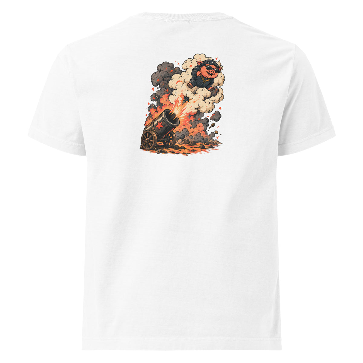 Smoke Cannon Oversized Tee, back view