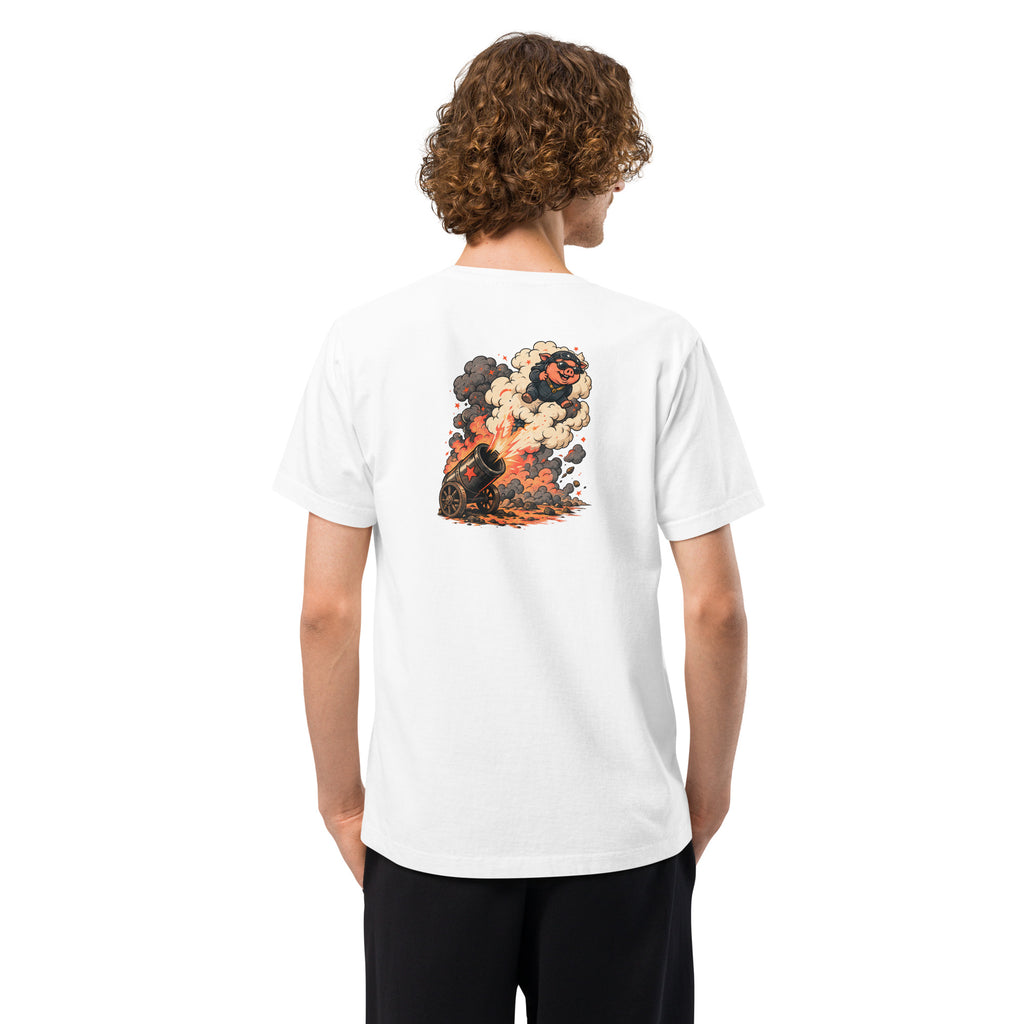 Smoke Cannon Oversized Tee, back view