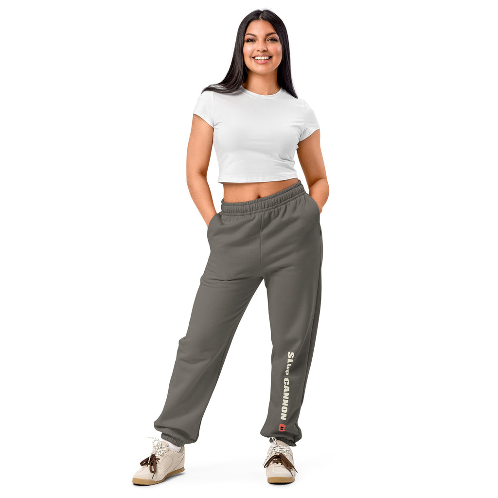 SLOPCANNON Sweatpants — Asphalt — front view
