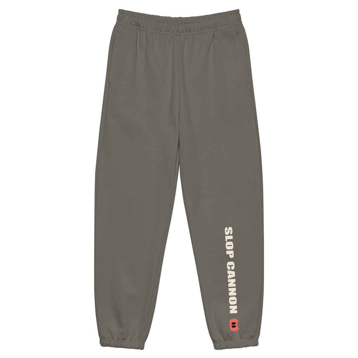 SLOPCANNON Sweatpants — Asphalt — front view