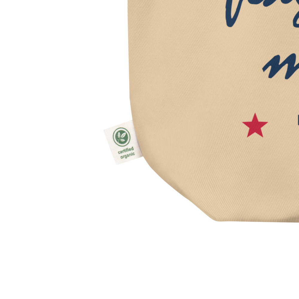 Texans Flag Football Momma Tote — Oyster — Printful supplier product details view; exact configured product and artwork; digital mockup.