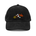 Cannon Corduroy Cap in Black, front view