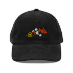 Cannon Corduroy Cap in Black, front view