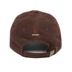 Cannon Corduroy Cap in Brown, back view