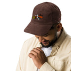 Cannon Corduroy Cap in Brown, front view
