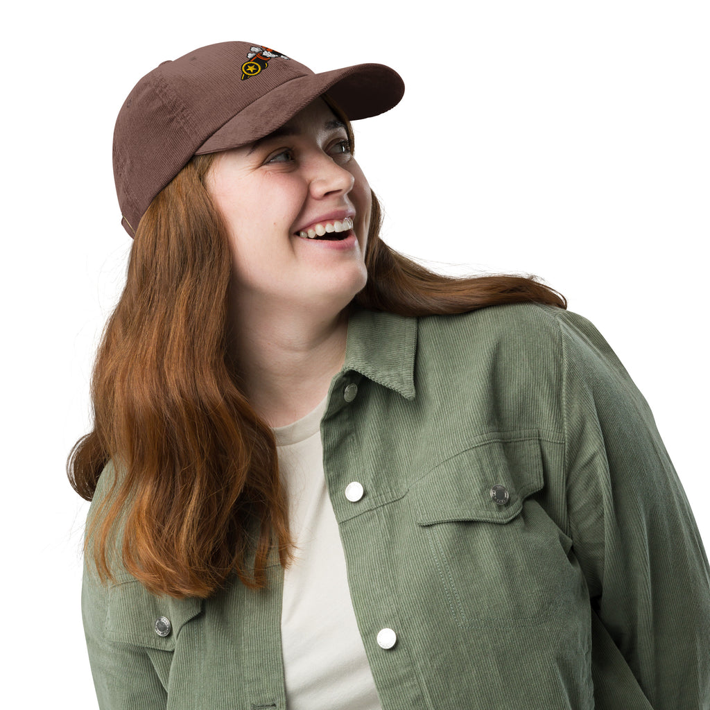 Cannon Corduroy Cap in Brown, right side