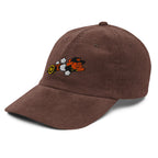 Cannon Corduroy Cap in Brown, left side
