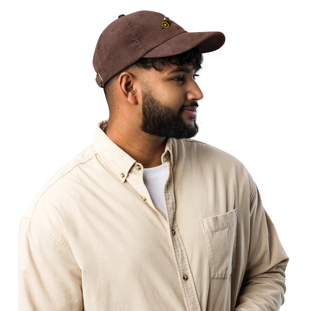Cannon Corduroy Cap in Brown, right side
