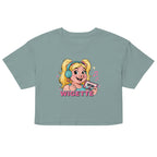 Wigette Mixtape Tee in Mineral - flat front garment view