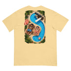 Cannon Boys S-Pool Tee — Butter Yellow in Butter — Printful digital back mockup showing final approved large back artwork.